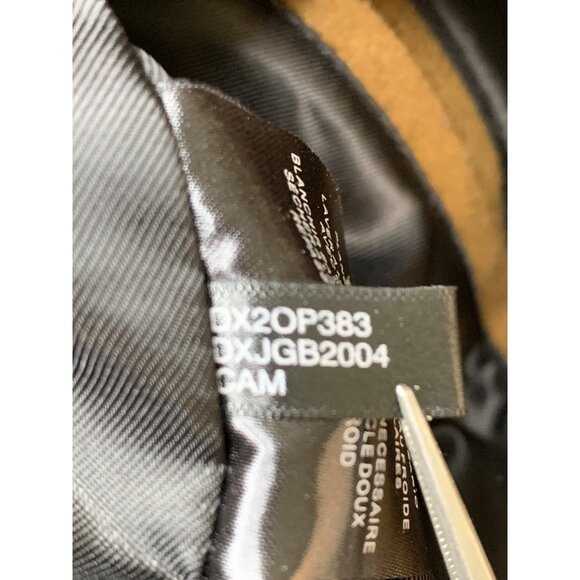 DKNY Mens Camel Overcoat Large RK10394 EUC Wool Blend Winter Lined Brown - Picture 14 of 15